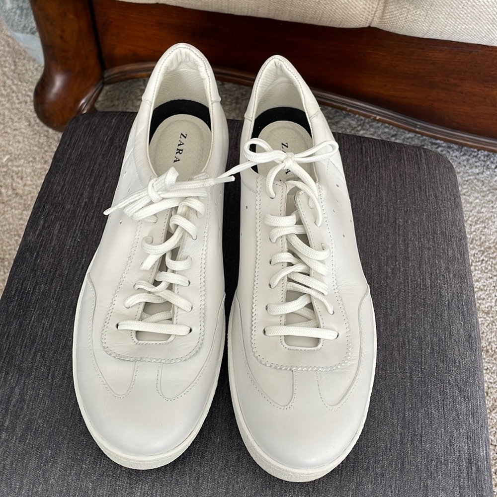Zara Leather Tennis Shoes